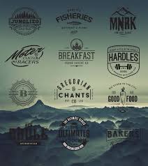 Retro Logo And Badges Cafe Hipster Vector Free Download Hipster Design Logo Design Free Retro Logo