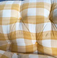 Maybe you would like to learn more about one of these? Yellow Buffalo Check Plaid Quilted Chesterfield Sofa Custom Charles Stewart Co At 1stdibs