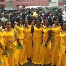 Pin By Gynger Fyer On Wedding Themes Things Mermaid Bridesmaid Dresses Nigerian Bridesmaid Maid Of Honour Dresses