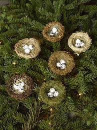 Bird Christmas Tree Ornaments Bird Nest Ornaments Set Of 6 Christmas Tree Ornaments Birdhouse Ornaments Decorative Bird Houses