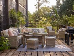 John lewis has launched their new spring/summer 2021 garden collections, featuring hanging egg chairs, sumptuous sofas and bistro sets for alfresco feasts. Dante Outdoor Synthetic Wicker Furniture In Natural Grey The Furniture Co