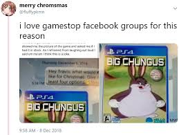 Big byrd takes revenge on the twitter account who stole his footage and had it go viral. I Love Gamestop Facebook Groups For This Reason Big Chungus Know Your Meme