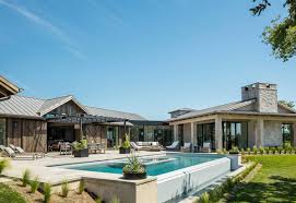 The exterior of this house has some classic farmhouse style, but has been updated with modern simplicity and clean lines. Modern Ranch Style Farmhouse In The Countryside Of Santa Ynez Idesignarch Interior Design Architecture Interior Decorating Emagazine