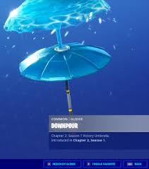 Alien theme confirmed by software executive Ifiremonkey On Twitter Both The Storm Sail Umbrella And The Downpour Umbrella Have Broken In Chapter 2 Season 3