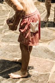 Swimming Trunks That Change Color When Wet Kids Love Them Beige Color Turns Tangerine Color By Coco Au Lait Kids Kids Fashion Blue Dresses Beige Color