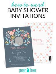 How To Word Baby Shower Invitations