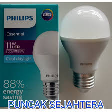 Lampu ini ketika menyala setara dengan 50w keunggulan lampu jenis ini dapat diredupkan. Lampu Philips Led Essential 11w 11 Watt Shopee Indonesia