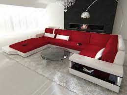 Fabric Leather Mix Sectional Sofa Los Angeles Sectional Sofa Fabric Sectional Sofas Modern Sofa Sectional