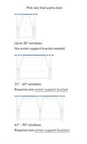 In general, it's a good idea to buy adjustable, telescoping rods, which come in a range of standard sizes: How To Measure For Curtain Rods 4 Easy Steps Curtains Up Blog Kwik Hang