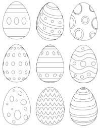Easter basket coloring page images. Free Printable Easter Egg Templates Easter Egg Coloring Pages The Artisan Life