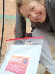 Thank you message for painting display in local yarn shop