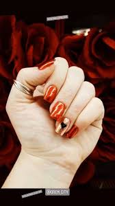 February Chrome Valentine S Day Nails Gold Chrome Nails Rose Gold Chrome Red Nails 24pcs silver gold red false nails stiletto point metallic acrylic nail tips uk.