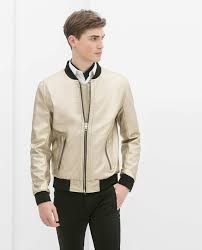 Zara Man Bnwt Gold Metallic Bomber Jacket Small Medium Original Ref 0706 432 Mode Homme Mode Homme