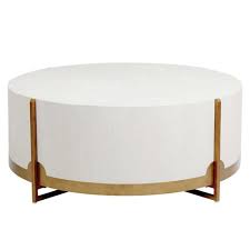 Check out our mid century modern round dining table selection for the very best in unique or custom, handmade pieces from our мебель shops. Clayton Mid Century Modern White Oak Wood Gold Metal Base Round Coffee Table 41 W 50 W Kathy Kuo Home