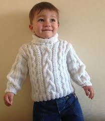 Diamond shape cable for gents sweater. White Cable Sweater For Baby Pattern By Nelya Koval Knitting Patterns Boys White Cable Knit Sweater Baby Boy Knitting Patterns