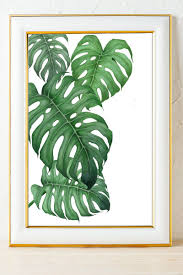 Monstera Leaf Printmonstera Printsmonstera Leafmonstera Etsy Monstera Leaf Printable Leaves Green Leaf Print