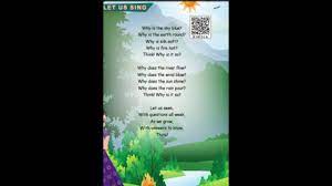 The sun is shining, the day is fine 5th English 3rd Term Why Is The Sky Blue Youtube