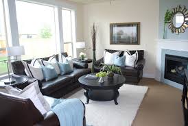Recycling Furniture Is Often The Name Of The Game In Staging Houses As A House Sells I Move Brown Living Room Decor Brown Couch Living Room Brown Living Room