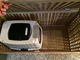 Self Built Litter Box Ikea Hol The Solution To The Beach Problem Katzen Klo Katzenklo Diy Katzenklo