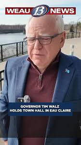 Minnesota Governor Tim Walz joined Wisconsin Democrats at a Grassroots Town  Hall event Tuesday night in Eau Claire. Read more here >>  https://www.weau.com/2025/03/19/gov-tim-walz-speaking-town-hall-event-eau-claire/