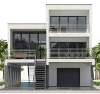 Flat roof prefab steel framed buildings