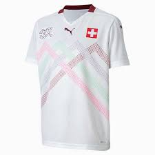 Les maillots de foot de suisse. Maillot Exterieur Suisse Replica Pour Enfant Puma White Pomegranate Puma Football Puma France