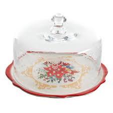 Browse 371 christmas cake stand stock photos and images available, or start a new search to explore more stock photos and images. The Pioneer Woman Winter Bouquet 10 4 Cake Plate With Glass Dome Walmart Com Walmart Com