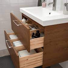 Best ikea rolling cart workstation ideas. Godmorgon Odensvik Wash Stand With 2 Drawers Brown Stained Ash Effect Dalskar Tap Ikea
