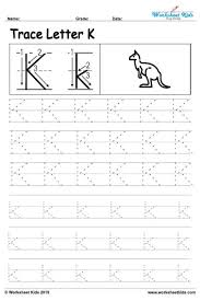 Each worksheet is committed to tracing and learning to write one letter at the same time. Letter K Alphabet Tracing Worksheets Free Printable Pdf