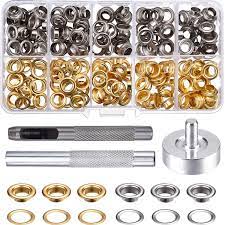 Pin On 100 Set Grommet Installation Kit 1 4 Brass Tarp Tent Flag Awning Repair Ring