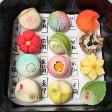wagashi 東和会と言う和菓子の作品展で冊子のカラーページに選んで頂きました 1月の練切りを12個作りました japanese wagashi japanese sweets wagashi japanese sweets