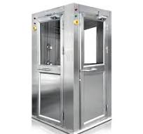 Customized three-doors stainless steel air shower cleanroom ...