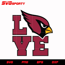 Arizona Cardinals Love Svg Nfl Svg Eps Dxf Png Digital File Arizona Cardinals Arizona Cardinals Logo Arizona Cardinals Football