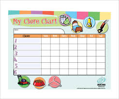 13 Sample Weekly Chore Chart Templates Free Sample