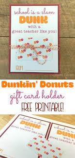 Dd gift card no pin. Super Easy Teacher Gift With This Free Dunkin Donuts Gift Card Holder Https Www Mamach Easy Teacher Gifts Teacher Appreciation Gift Card Teacher Gift Card
