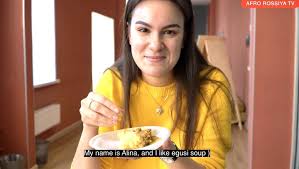 To make garri, you simply have to boil water and add the. Russians Eating Egusi Soup And Eba For The First Time My Celebrity I