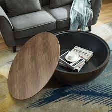 The sticks spin like ro. Round Drum Coffee Table With Storage Walnut Bowl Shaped Coffee Table With Tray Style B Round Drum Coffee Table Drum Coffee Table Coffee Table
