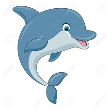 Cute Cartoon Dolphin Illustration With Simple Gradients All Cartoon Dolphin Dolphin Drawing Cartoon
