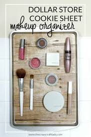 Makeup organizer make up organizer a reproduction of a 19th century baroque style frame transformed into a beautiful magnetic steel dry erase board. How To Diy A Magnetic Organizer From A Dollar Store Cookie Sheet The Crazy Craft Lady