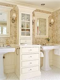 Traditional Double Sink Bathroom Vanity Cottage Style Bathrooms Cottage Bathroom French Country Bathroom
