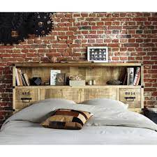 Maybe you would like to learn more about one of these? Tete De Lit Avec Rangements En Manguier Massif L 140 Cm Manufacture Maisons Du Monde