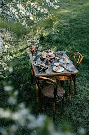 Spring Table Outdoor Backyard Summer Picnic