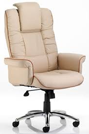 Wade leather swivel chair, redby abbyson living. Windsor Executive Cream Leather Office Chair Deeply Padded