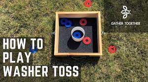 Washers, washoes, texas horseshoes, holey board and washer toss are but a few of the names for the washers game which is a traditional american backyard game of skill, played by two or more contestants. How To Play Washer Toss Youtube
