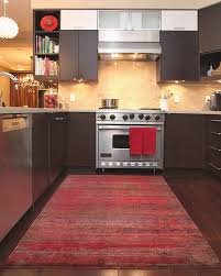 floor red kitchen rugs fine on floor in