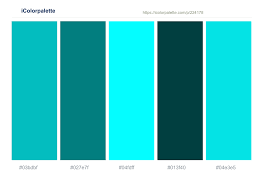 You will learn here green color names as well. Robin S Egg Blue Teal Cyan Aqua Cyprus Bright Turquoise Color Scheme Icolorpalette