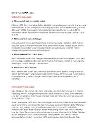 V dato ' maharaja lela telah ditangkap dan dijatuhkan hukuman gantung pada tahun. Nota Sejarah Tahun 5