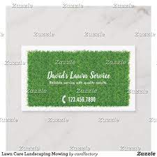 We make yards happy and their owners too. Lawn Care Landscaping Mowing Business Card Zazzle Com Lawn Care Mowing Lawn Care Business Cards