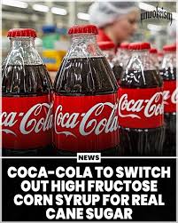 Unwokeism | President Trump has announced that Coca-Cola has agreed to  switch out high-fructose corn syrup from their soda for real cane sugar.  MAHA 👏🏻 | Instagram