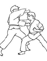 Color Karate Coloring Pages Sports Coloring Pages Coloring Pages For Kids